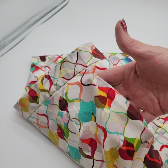 Etcetera Skirt Geo Retro Pattern‎ Fully Lined with Pockets Sz 8 - Picture 11 of 11